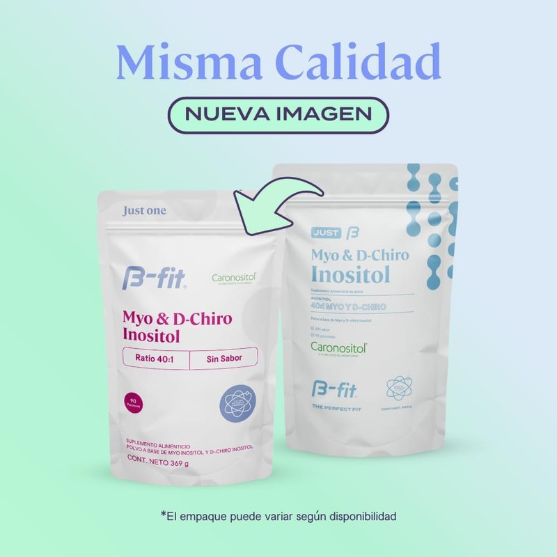 B-FIT Myo y D-Chiro Inositol Fórmula 40:1 100% Puro