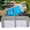 Neoprene Light Gray Rectangle Outdoor Swimming Kneeler Pad Indoor Bathroom