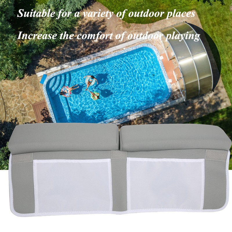 Neoprene Light Gray Rectangle Outdoor Swimming Kneeler Pad Indoor Bathroom