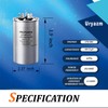 Uryazm 40+5 uf MFD 370/440 VAC Dual Run Round Capacitor,