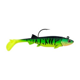 Berkley PowerBait Pre-Rigged Minnotator Fishing Bait, Firetiger, 3.5 in, Irresistible Scent & Flavor, Realistic Profile, Ready-to-Fish, Ideal for Bass, Crappie, Pike and More