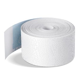 Self Adhesive Crack Tape 1.5'' x 32' Textured Roll Crack Tape Paintable for Walls, Diatom Mud Finish Texture Tapes for Drywall Repair