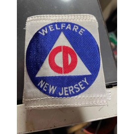 Vintage 1950's Civil Defense Arm Band New Jersey Welfare NOS