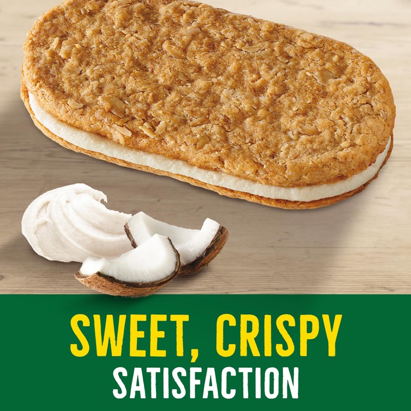 Nature Valley Biscuit Sandwiches, Coconut Butter, Snack Bars, 10 Bars,