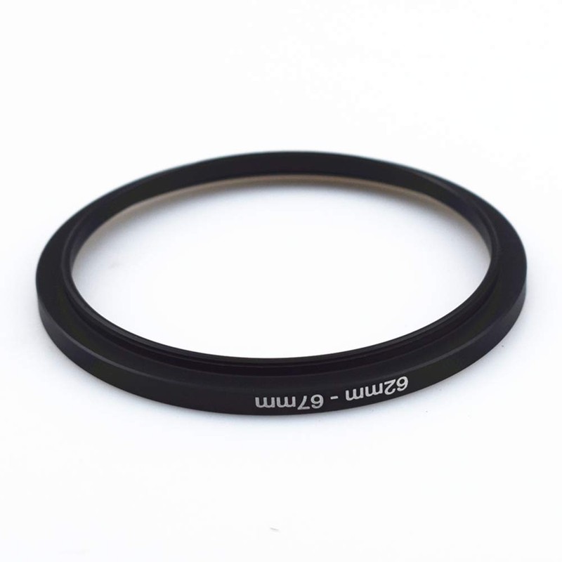 62 mm to 67 mm metal filter ring, 62-67 mm