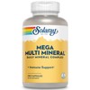 SOLARAY Mega Multi Mineral Supplement 200 Count Chelated Minerals for