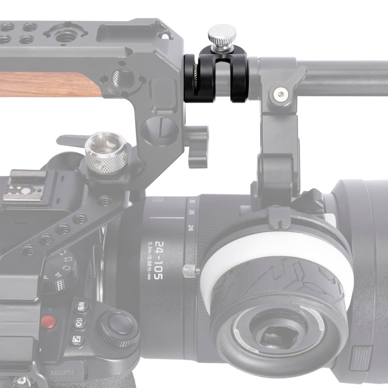 Niceyrig 15mm Single Rod Holder Clamp with 3/8'' Arri Locating