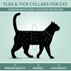 Cat Collar, Water-Resistant Soft Rubber Pet Collar, Adjustable Collars Cats