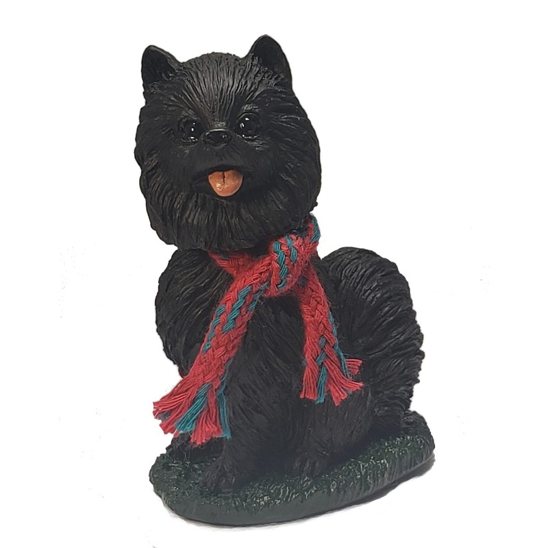 Animal Den Pomeranian Dog Bobblehead Figure Statue for Car Dashboard