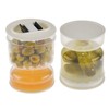 Einmachglas aus Acryl, Auslaufsicherer, Luftdichter Deckel, Luftdichtes Kimchi-Glas, Sanduhr-Einmachglas, Sanduhr-Einmachglas,
