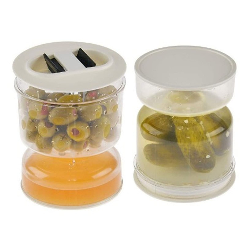 Einmachglas aus Acryl, Auslaufsicherer, Luftdichter Deckel, Luftdichtes Kimchi-Glas, Sanduhr-Einmachglas, Sanduhr-Einmachglas,