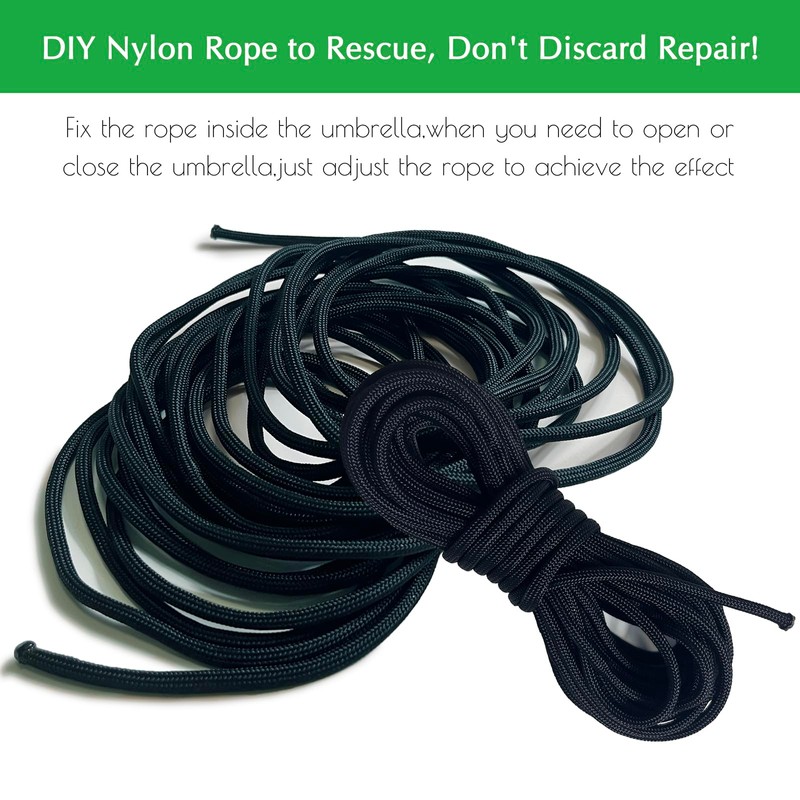 40 FT Patio Umbrella Replacement Cord Line 0.16" Diameter,Heavy Duty