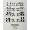 Sdezunx Adjustable Waist Buckle Button Extender Kit 4-Style 48 Pieces