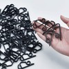 TITE 100 PCS Mini Plastic Gutter Hanging Hooks Outdoor Christmas