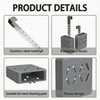 Toilet Tank Tablet Holder,Adjustable Holder-Hanging Bleach Tablet Bracket with 6