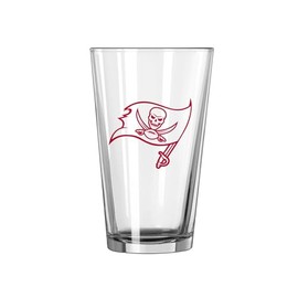 Logo Brands 630-G16P-1: Tampa Bay Buccaneers 16oz Gameday Pint Glass