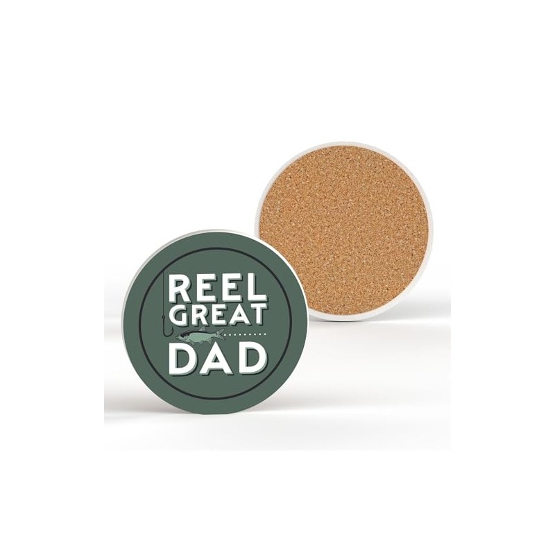 Global Designs Reel Great Dad Fishing Father's Day Hobbies Green