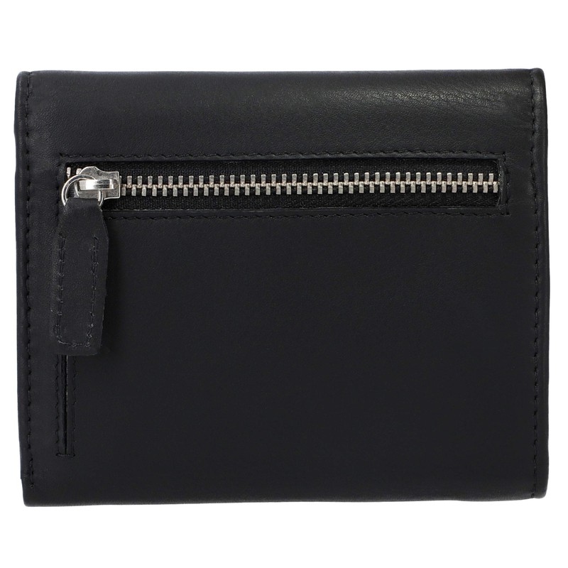 Gusti Marely Women's Leather Wallet, black, Retro