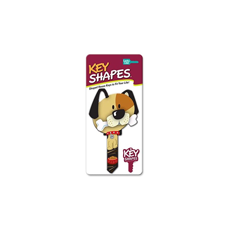 Lucky Line Key Shapes, DOG, House Key Blank, SC1, 1