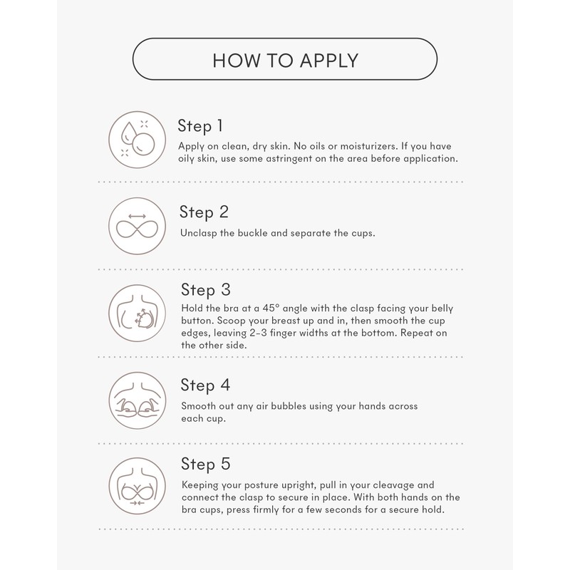 NOOD New York Women's Lightly Padded Luxe Adhesive Bra, No.