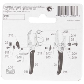 FELCO Molle di Ricambio per Modelli 2/4/7/8/9/10/11/100