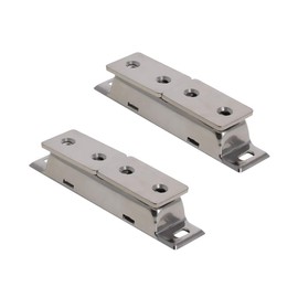 MroMax Door Magnetic Catch, High Magnetic Stainless Steel Heavy-duty Catch Latch Double Door Magnetic 80mm/3.15" 2Pcs