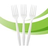 TCC 150 Pcs Heavy Duty Compostable Fork - BPA Free