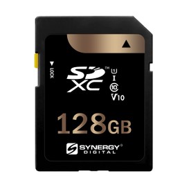 Synergy Digital 128GB Secure Digital SDXC UHS-I Memory Card, Compatible with Leica M11-P Rangefinder Digital Camera, Class 10, U1, 100MB/s, 300 Series