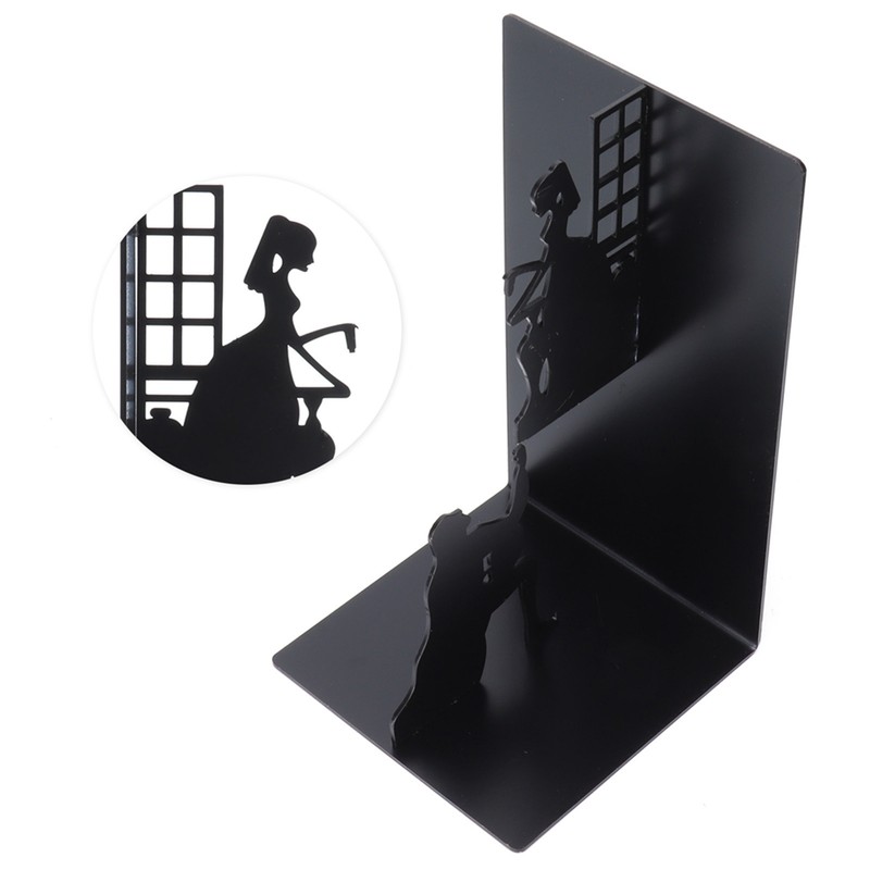 Wrought Iron Figure Book Stand Readers Book Stand Bookshelf Ornaments