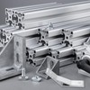 PATIKIL 135 Degree Angle Corner Brackets, 4Pcs 4.33x0.87 Inch Aluminum