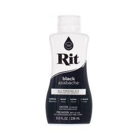 Rit Dye – 8 Oz. Liquid Fabric Dye for Clothing, Décor, and Crafts – Black (1 Pack)