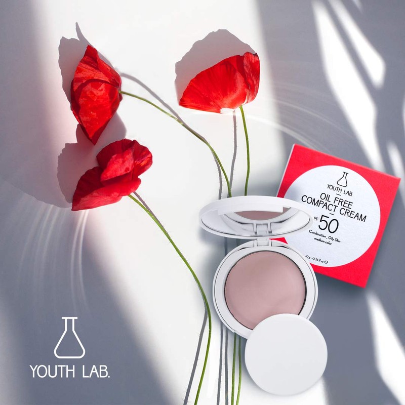 Youth Lab Women's Oil Free Compact Cream Powder Spf 50