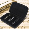 Harmonica Case, Portable PU Leather Harmonica Storage Bag with Zipper