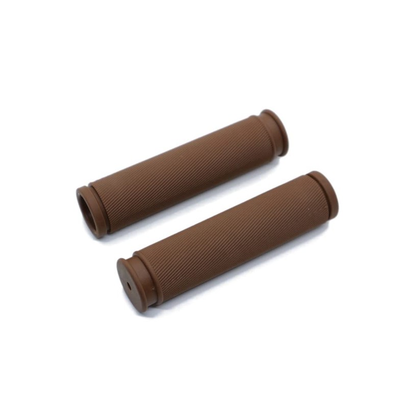 Beatus Bicycle Grip, Rubber, Anti-Slip, Basic Design, Fashionable Colors! (Brown)
