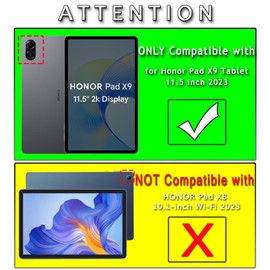 ATOOZ Case Cover for Honor Pad X9 11.5 Inch Tablet, Stand Shockproof Case with Honor Pad X8 Pro Compatibility (Blue)