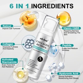 Collagen Face Lift Cream 6-in-1 Hydrating Neck Firming Cream