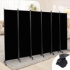 Room Divider 6 Panel Room Dividers/Wheels, Fabric Room Divider Panel