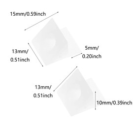 TopHomer 100 Packs 45 Degree Drawer Bottom Sagging Repair Wedge Kit, Plastic Angle Code Bracket Fastener with Screws for Furniture Sagging Drawer (Back Plate Buckle+3.5x16mm Silver Screw)