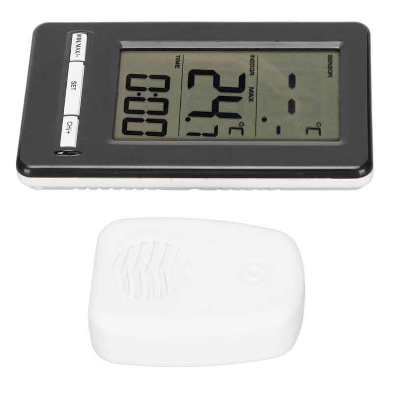 Wireless Electronic Thermometer Indoor Outdoor Home Digital Weather Station Clock