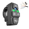 WUXING DK336 Electric Bike Scooter Light Switch 24V/36V/48V/60V/72V Ebike Lamp