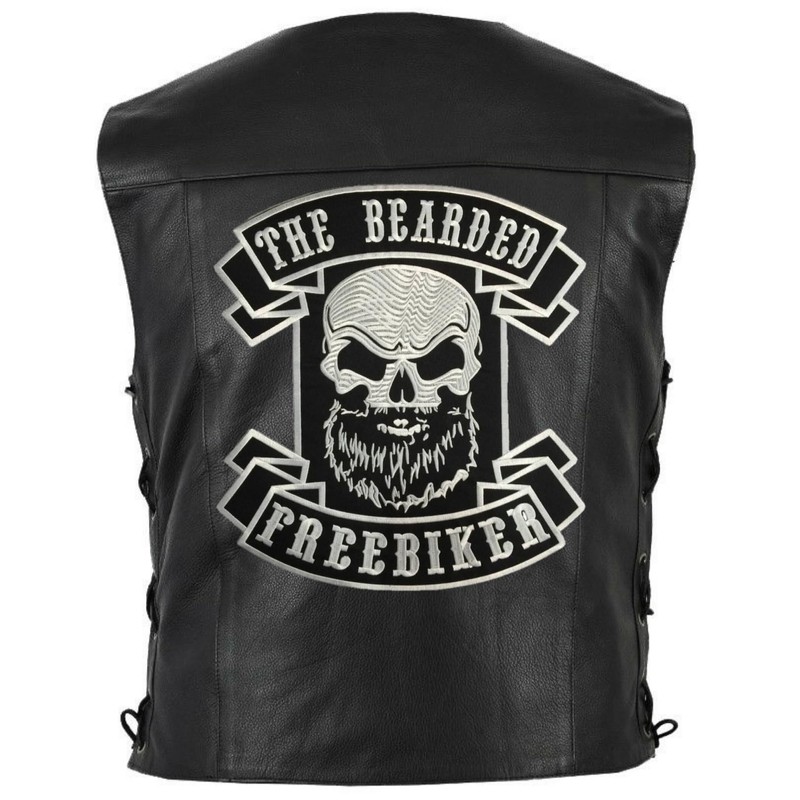 Embroidered Iron on Patch - Big Patch - The Beard