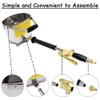 Uenede Stucco Sprayer Gun, 4 Jet Cement Mortar Paint Hopper