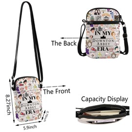 TSOTMO TV Show Inspired Gift Zipper Pouch Crossbody Bag For Fans Lady Violet Feminist Gift (ABBEY CR CA)