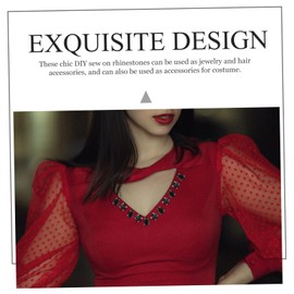 COLLBATH 50pcs Mixed Color Crystal Rhinestones for Crafts Clothes Bags Accessories Lightweight Flatback Jewels for Easy Application Home Decor and