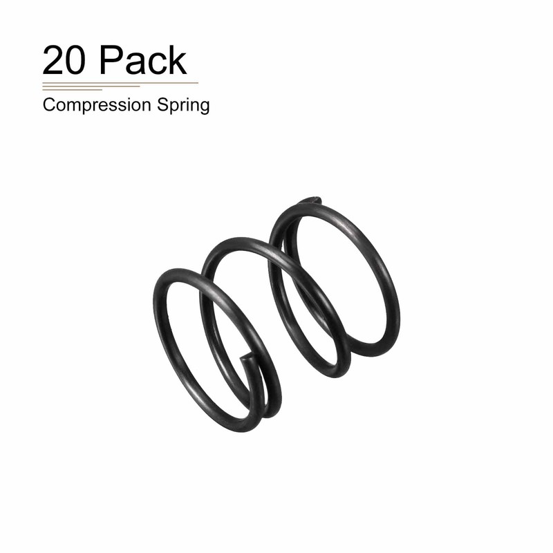 DTGN 1.2x15x15mm(DxODxL) Compression Spring - 20Pack - Good for Machinery
