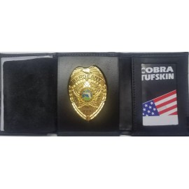 Miami-Dade Police (Florida) Bureau Commander Cut-Out Tri-Fold Money Wallet CT-07