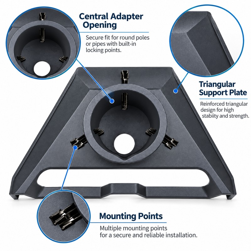 Starlink Gen 3 Pipe Mount Adapter for Satellite Dish Installation