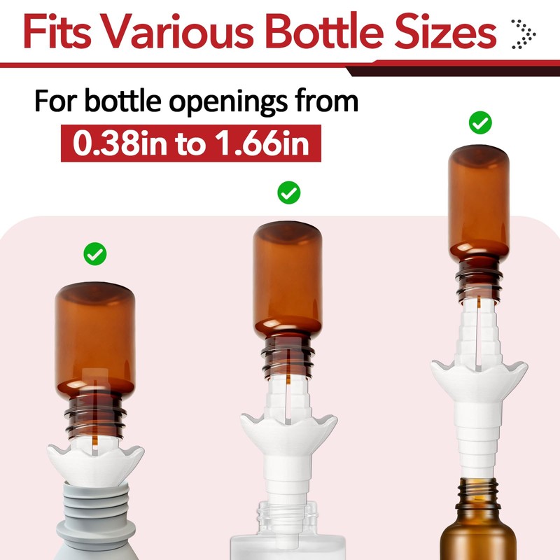 2 Pcs Universal Bottle Emptying Kit for Effortless Liquid Transfer