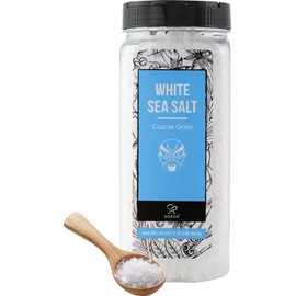 Soeos Sea Salt, Coarse Grain, 20 Oz (1.25 Pound), Non-GMO, Nature Himalayan Kosher Salt, Sea Salt for Grinder Refill (Pack of 1)