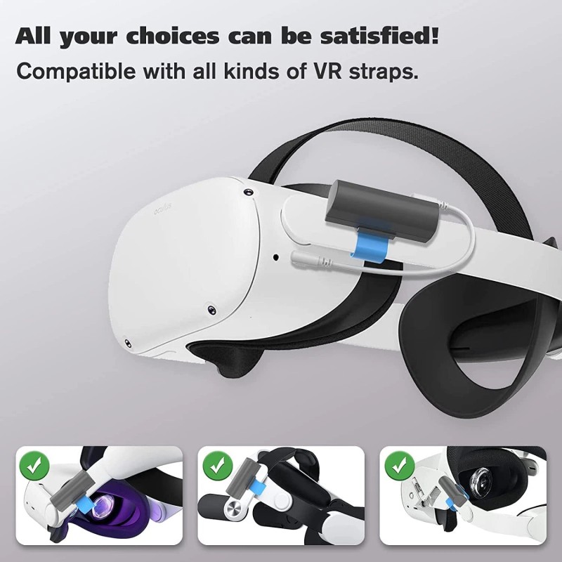 SiWiQU US Portable 3350mAh Rechargeable Battery Pack for Oculus Quest